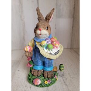 Rustic Easter rabbit egg bunny home figure grass decor spring hat